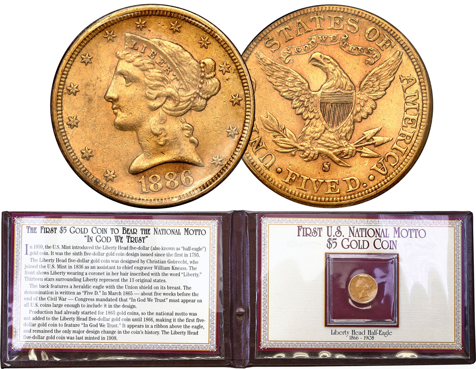 USA. 5 dolarów 1886 S, San Francisco - PIĘKNE